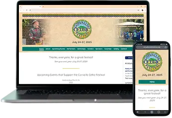 Corvallis Celtic Fest Site site screenshot