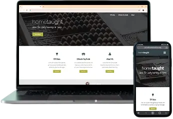 Home Taught Blog site screenshot